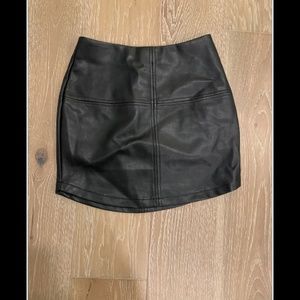 Black Leather Lulus skirt